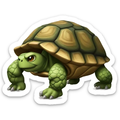 turtoise muscled sticker