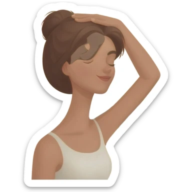 head massage in a luxury spa sticker