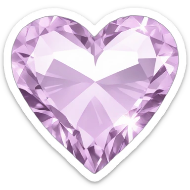 Heart diamond  sticker