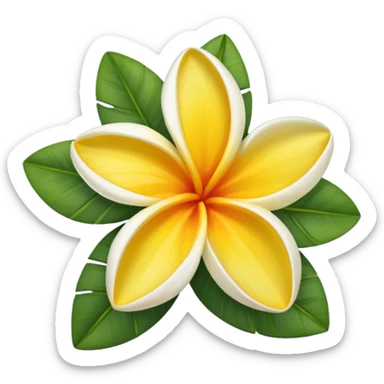 Frangipani sticker