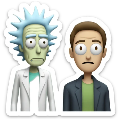 rick and morty sticker