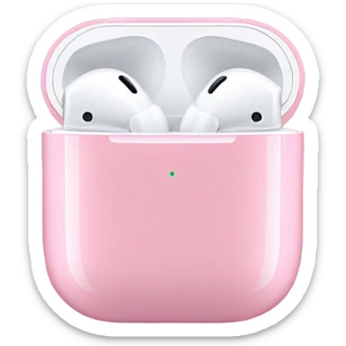 Pink AirPods sticker