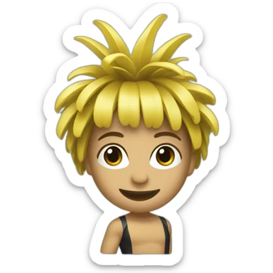 Macron en danseuse hawaïenne sticker