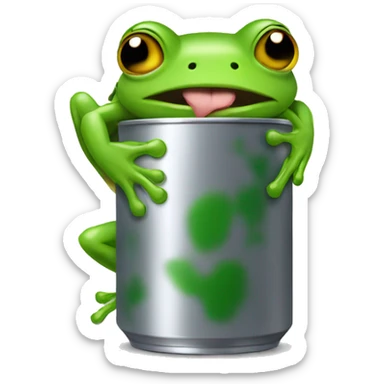 Can cuddling a frog sticker