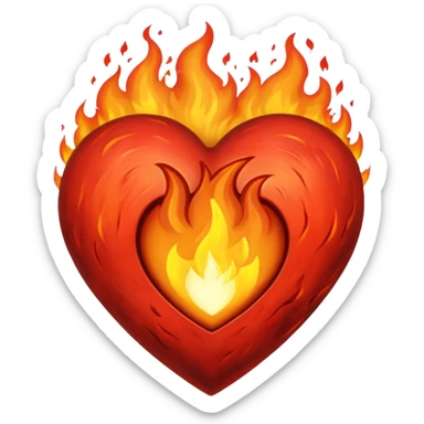 A black love hurt in black fire sticker