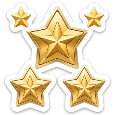 star loyalty badges sticker