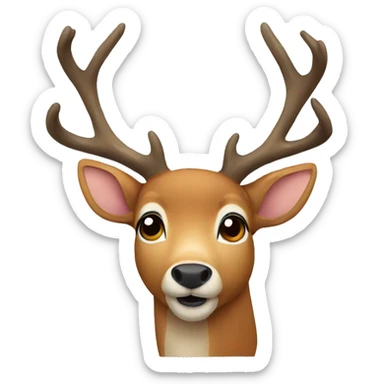 Deer sticker