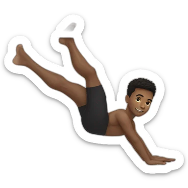 boy mixrace in front lever on traction barre sticker