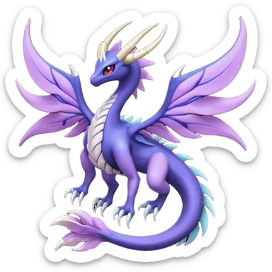 Lunala-Yveltal-Palkia-Fakémon-hybrid-creature (full body)  sticker