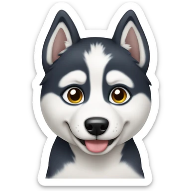 Husky puppy sticker