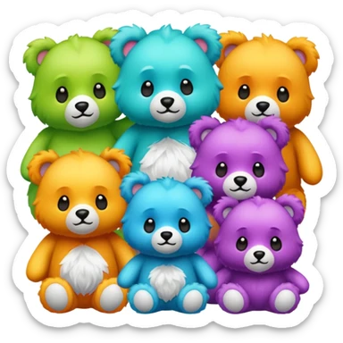 Make doodan bears pretty sticker