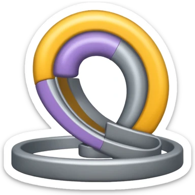 grey spiral slide sticker