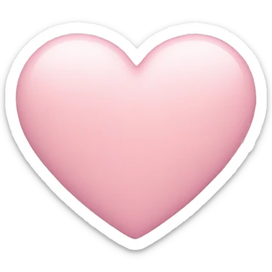 pastel pink heart sticker