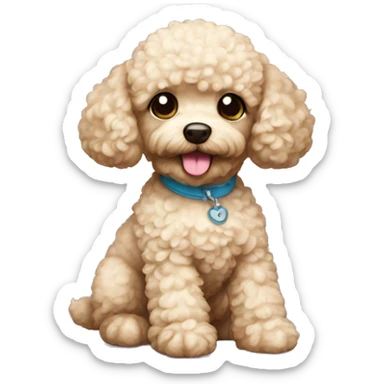 puppy Toy-poodle sticker