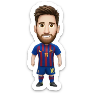 Messi qui gagne la coupe du monde sticker