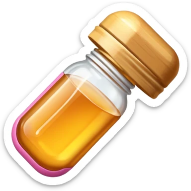 honey and a pink pill (iphone emoji styled) sticker