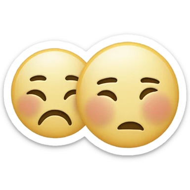 🙂‍↔️😔 sticker