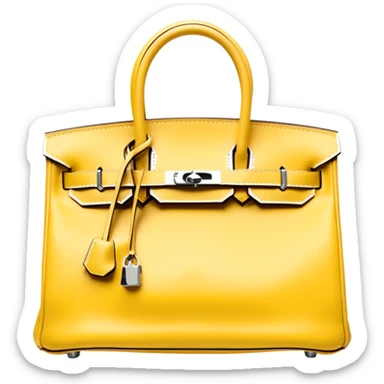 light yellow hermes birkin bag sticker