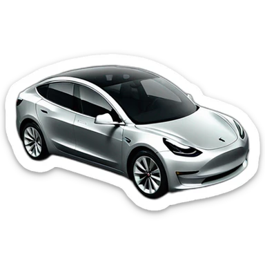 tesla-model-3-grey sticker