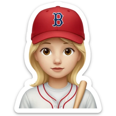 Blonde girl with Boston sticker
