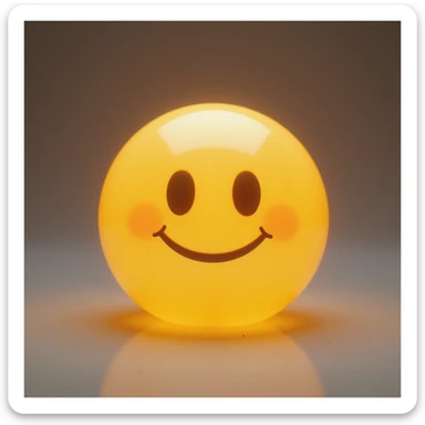 softbox emoji, photorealistic, soft lighting, no text sticker