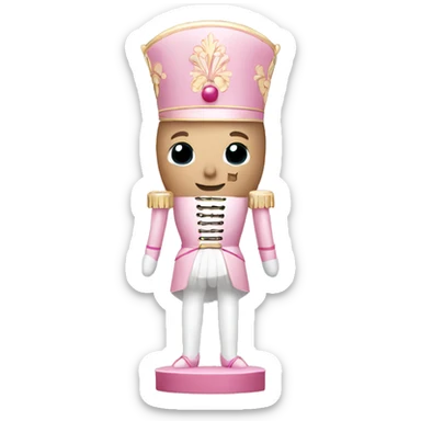Light pink nutcracker sticker
