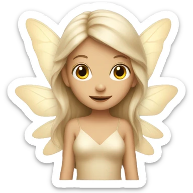 beige fairy sticker