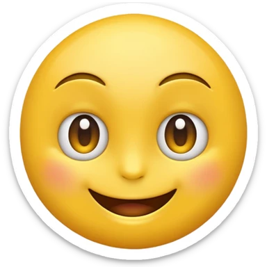 Emoji smirking with eyes fully open  sticker