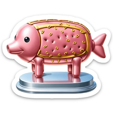  SPAM meat jeff koons style sculpture fine art french landscape  sticker