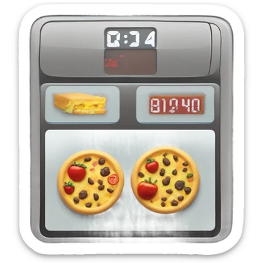 📊 Calorie Tracker – A digital screen showing calorie count. sticker