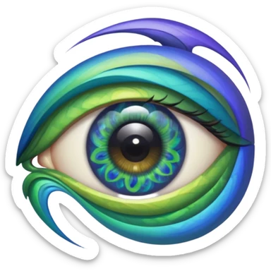  eyes spin multicolore 👁️+🌀+🟣🟢🟠🔵🔴🟡 sticker