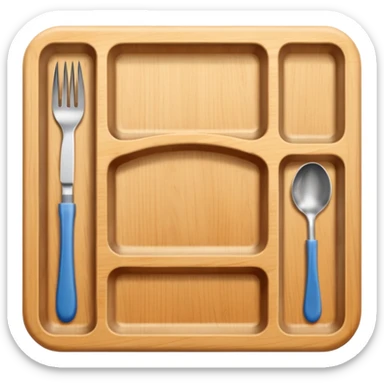 Cutlery tray sticker