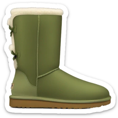 Khaki green Ugg boots sticker