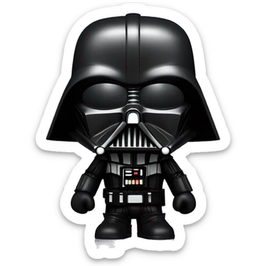 Gary keller STAR wars, alias dart vader, pop figure, with light sticker