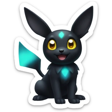 Pokemon shiny umbreon sticker