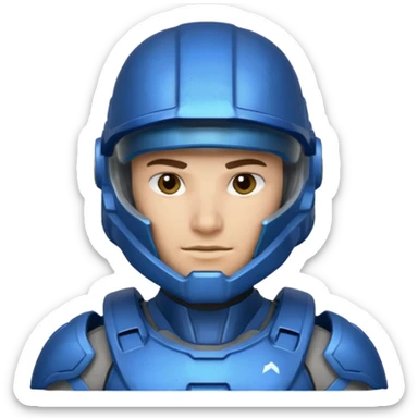 spartan from halo sticker