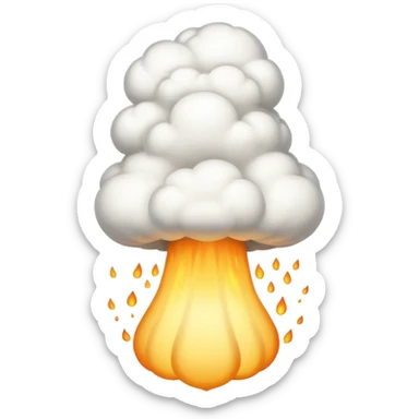 Bomb blowing up Iran  sticker