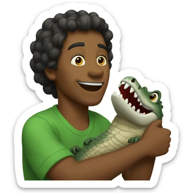 chrocodile with son of king sticker