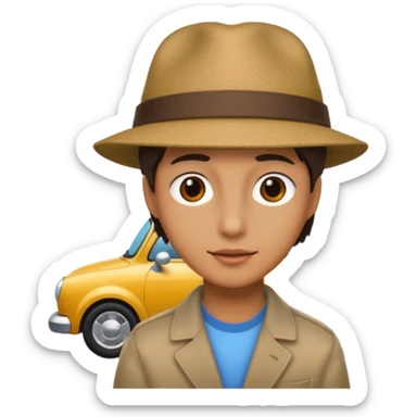 A car ave hat sticker