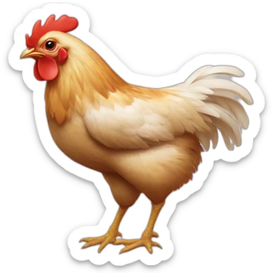 chicken crossed out with an x sticker