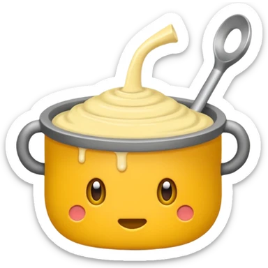 Pássaro com corpo cinza, cabeça amarela, bochechas vermelhas, topete amarelo e cauda cinza longa sticker