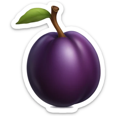 Plum sticker