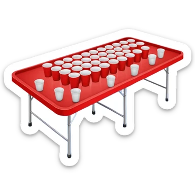 beer pong sticker