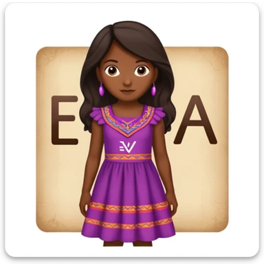 una niña peruana que ponga eva al fondo  sticker