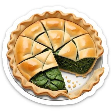 Spinach pie  sticker