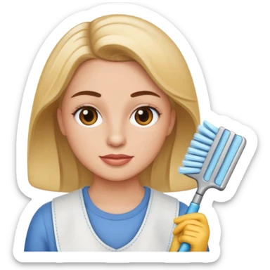 stupid trudy piper cleans  sticker