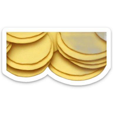 Stack of corn tortillas sticker