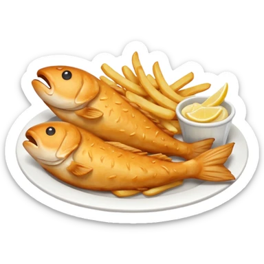 Fish And Chips Food sticker