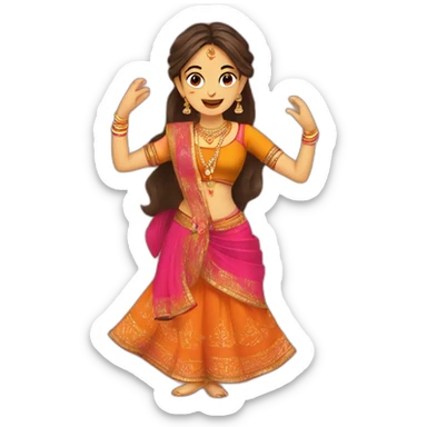 gujarati garba sticker