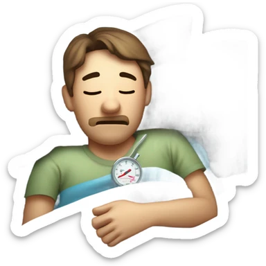 Sick with Covid sticker